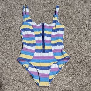 Lisa Marie Fernandez Multicolor Plaid One Piece Swimsuit